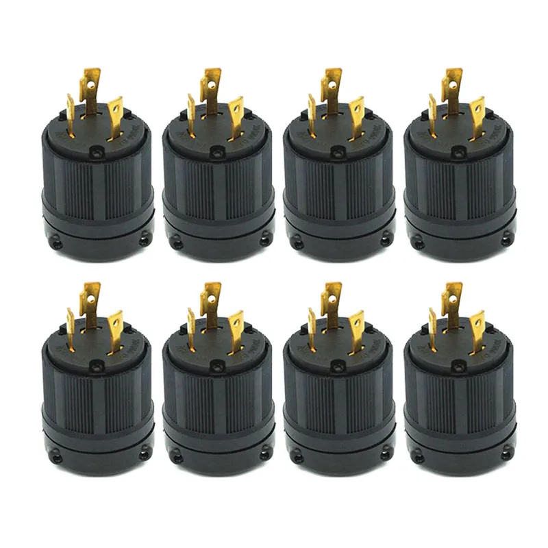 

Kit Plugs Parts Twist-Lock Replacement Accessories Outlets L6-30P Connector 3-Prong Socket