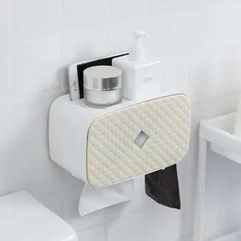 

Multi-function Diamond-shaped Patterned Pressure-proof Cover Without Sticking Large Capacity Garbage Bag Storage Rack Waterproof