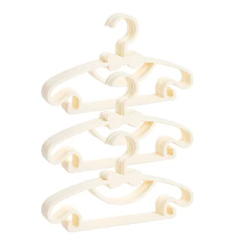 

30pcs Skirt Dress Pants Kids Clothes Hanger Ultra Thin Non Slip Mini Baby Cute PP Nursery Home Space Saving With Bowknot