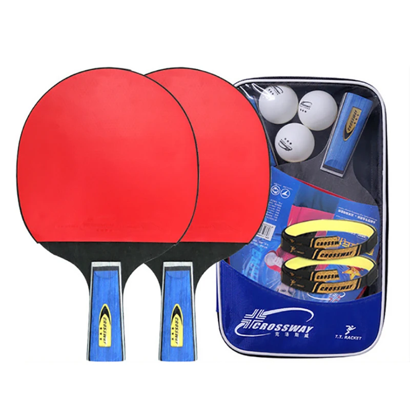 

1 Set 5-Layers Professional 3-stars Table Tennis Bat Blade Rackets Long Short Handle Pimples In Ping Pong Paddle Beginner