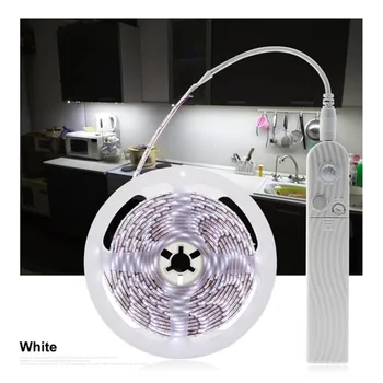 

LED Under Cabinet Lighting Motion Sensor Bed Stairs Wardrobe Lamp Tape Waterproof 5V USB LED Closet Night Strip Light L9