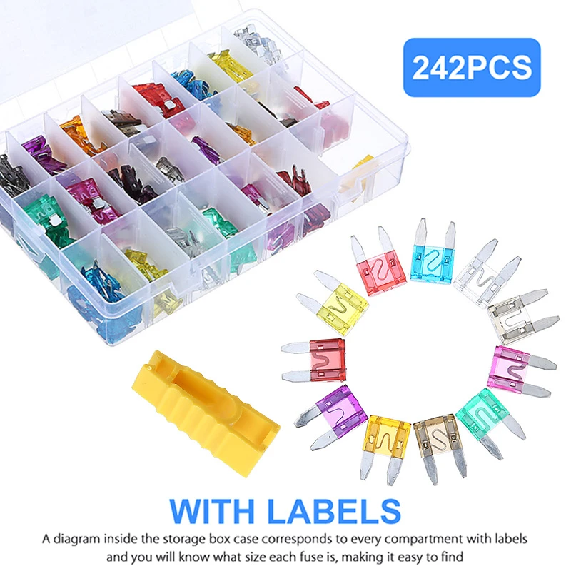 quick detection blown fuse 5/7.5/10/15/20/25/30 AMP Standard car Blade fuse Set quick detection blown fuse 5/7.5/10/15/20/25/30 AMP Standard car Blade fuse Set