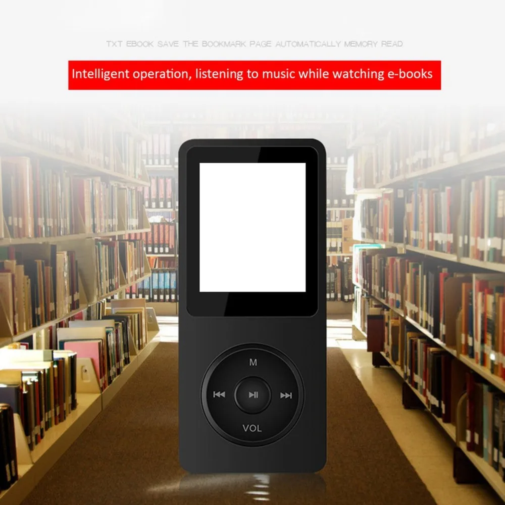 Ультратонкий MP3-плеер колонки может воспроизводить 80H Lossless портативный walkman с радио FM Запись Hi-Fi Musik плеер