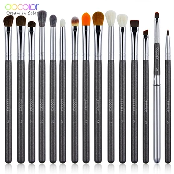 

Docolor 15pcs/lot Makeup Brushes Set Eye Shadow Blending Eyeliner Eyelash Eyebrow Brushes For Makeup Cosmetic New