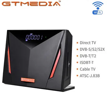 

Gtmedia V8 UHD satellite receiver DVB-S/S2/S2X+T/T2/Cable/ATSC-C/ISDB AVS H.265 4K Ultra HD Built in WIFI Freesat Cccam Europa