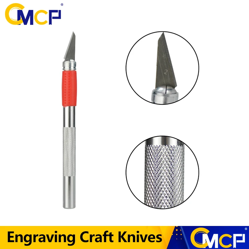 

CMCP 1pc Engraving Craft Knives Aluminum Shank Carving Knife Repairing Tools Wood Carving Tools