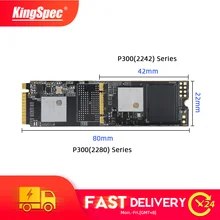 KingSpec M2 SSD 128 ГБ 256 ГБ M.2 2280 ssd 512 ГБ 1 ТБ PCIe NVMe P300 серия 2242 SSD hdd для ноутбука Настольный внутренний жесткий диск ПК