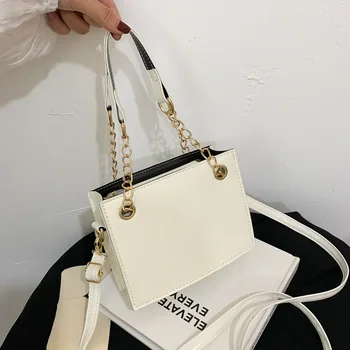 

Casual All-match Ins HandBag For Women Vintage Pu Leather 2020 New Fashion Shoulder Messenger Square Bag ALYV