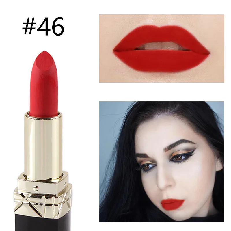 MISS ROSE 12 видов цветов губная помада бархат Labiales водонепроницаемый Бальзам для губ палка Сексуальная Помада красота оттенок губ Макияж матовая помада макияж