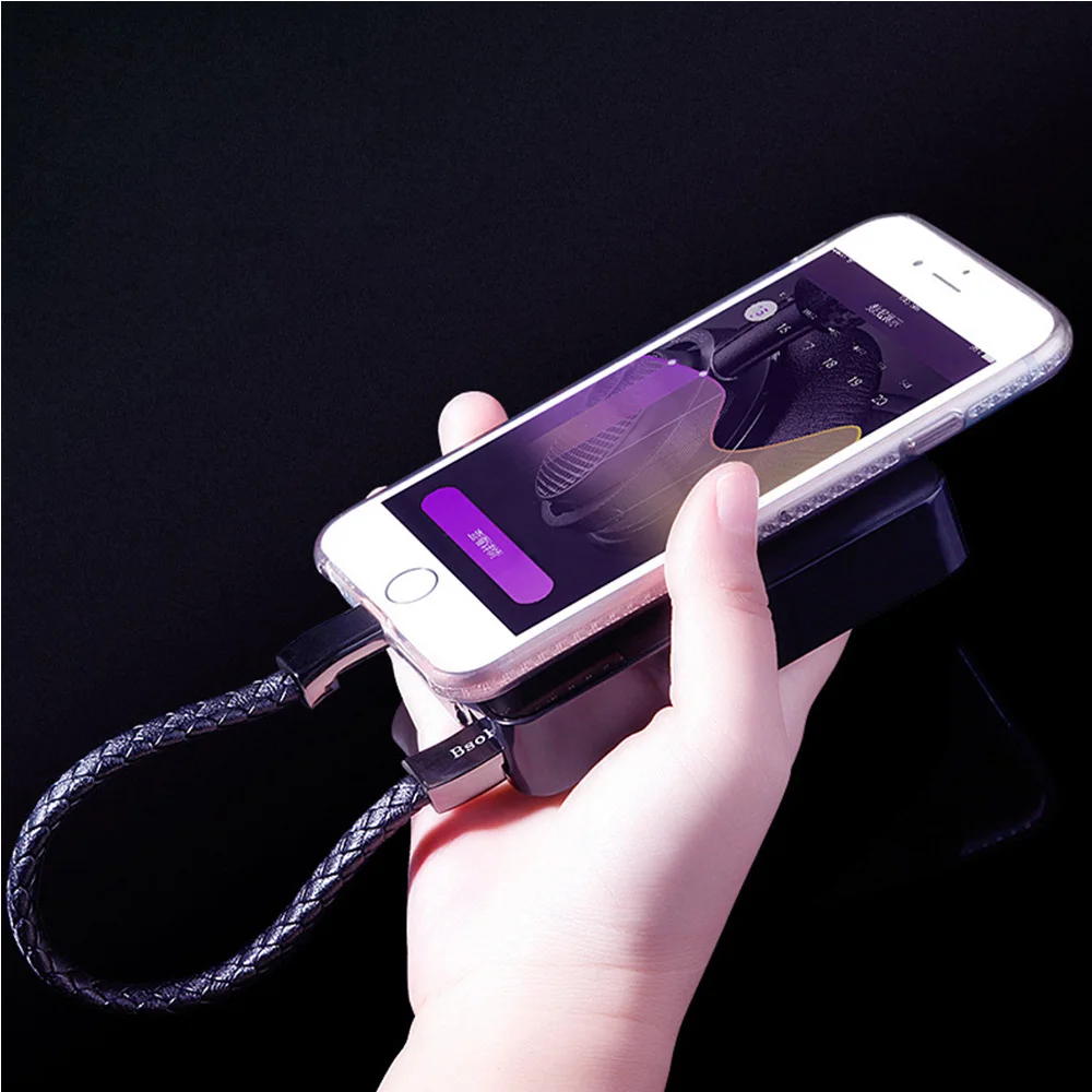 Открытый Портативный кожаный мини микро-usb браслет зарядное устройство данных зарядный кабель синхронизации для iPhone6 6s Android type-C телефонный кабель