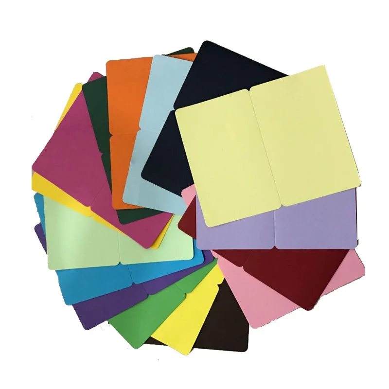 

100Pcs wholesale wholesale blank folded card DIY Colorful Paper Greeting Cards Card Painting Handmade Christmas Card 15x10cm