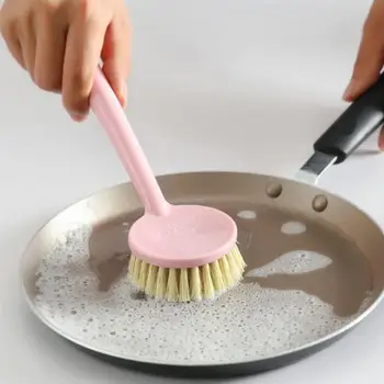 

2PCS Durable Multifunction Convenient Practical Kitchen Utensil Cleaning Brush Long Handle Hung Pot Wash Brush Cocina Sale