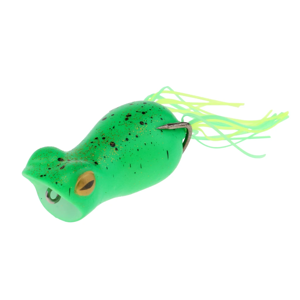 5 cm Topwater Frog Fishing Lure 3D eyes Lifelike Crankbaits double Hook Baits Universal Swimbait Fishing Tackles