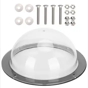 

Cat Gate Pets Semicircular Fence Cover Acrylic Transparent Window for Dogs Cats Treehouse Cat Door Fence Window