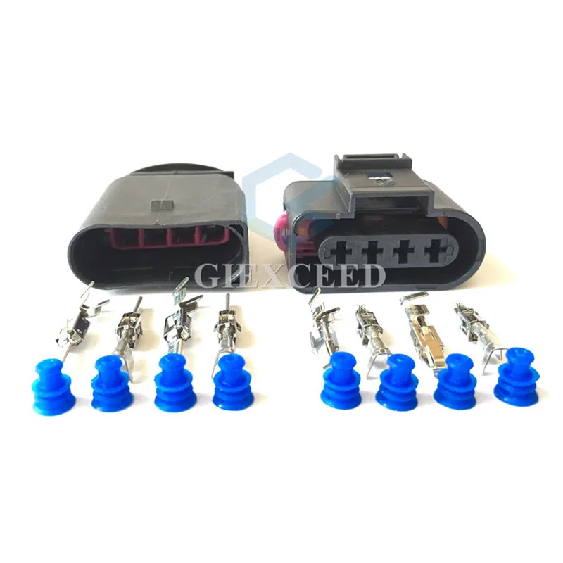 

4 Pin 1J0973724 1J0973724 3.5 Series Ignition Coil Plug Automotive Oxygen Sensor Socket Universal Connector For VW Audi