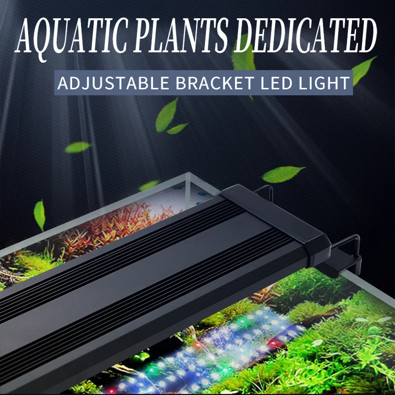 

Gako Colorful LED Aquarium Light Aquatic Plant Light with Extendable Brackets Lamp for Aquarium Fish Tank Lighting decro