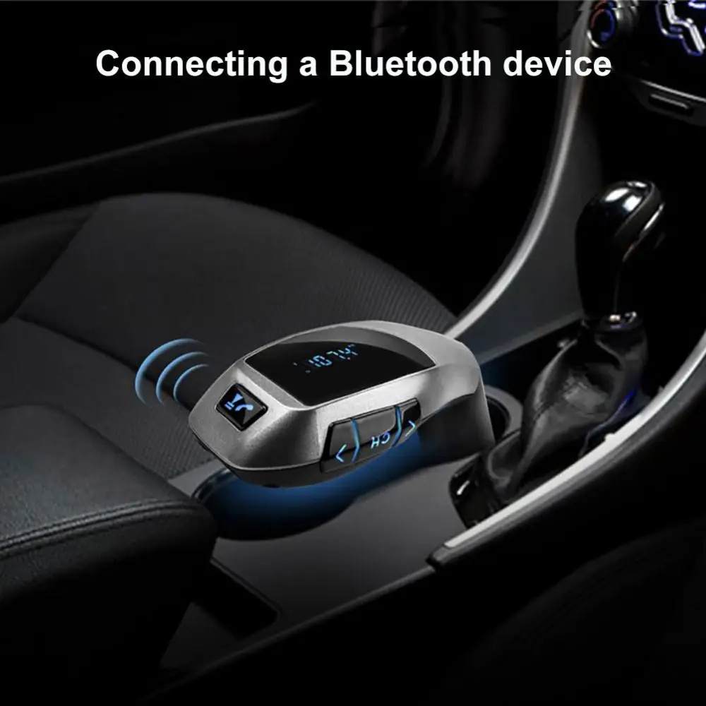 Car Bluetooth FM Transmitter MP3 Wireless Radio Adapter Handsfree Music Receiver Transmitter Accessories