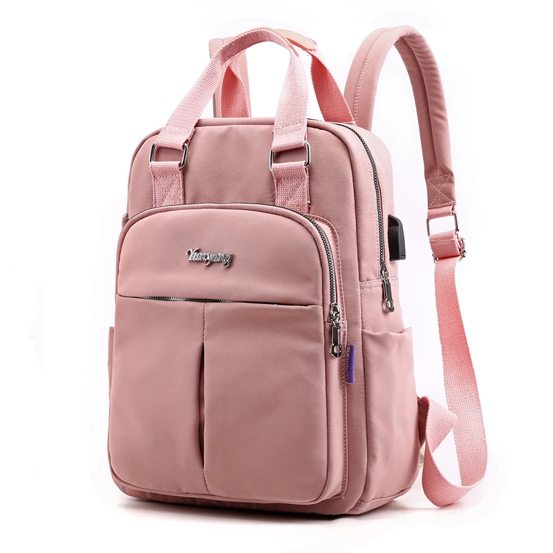Mummy Backpack Handbag with USB Maternity Bags Large outdoor baby care diaper Bags travel cotton