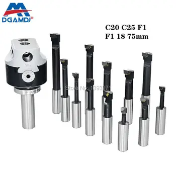 

1 Set of F1 18 3 Inch 75mm Drill Bit + 1 C20 C25 F1 CNC Machine Tool Boring Tool + 12pcs Boring Bar