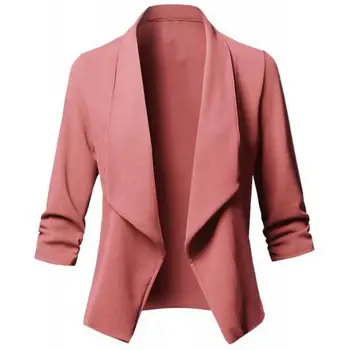 

Fashion Plus Size Women Blazer Coat Long Sleeve Formal Blazer Jacket Cardigan Office Ms. Work Suit Business Autumn