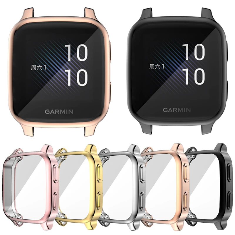 Полный Экран защитный чехол для смарт часов Garmin Вену кв Гибкая стойкая к