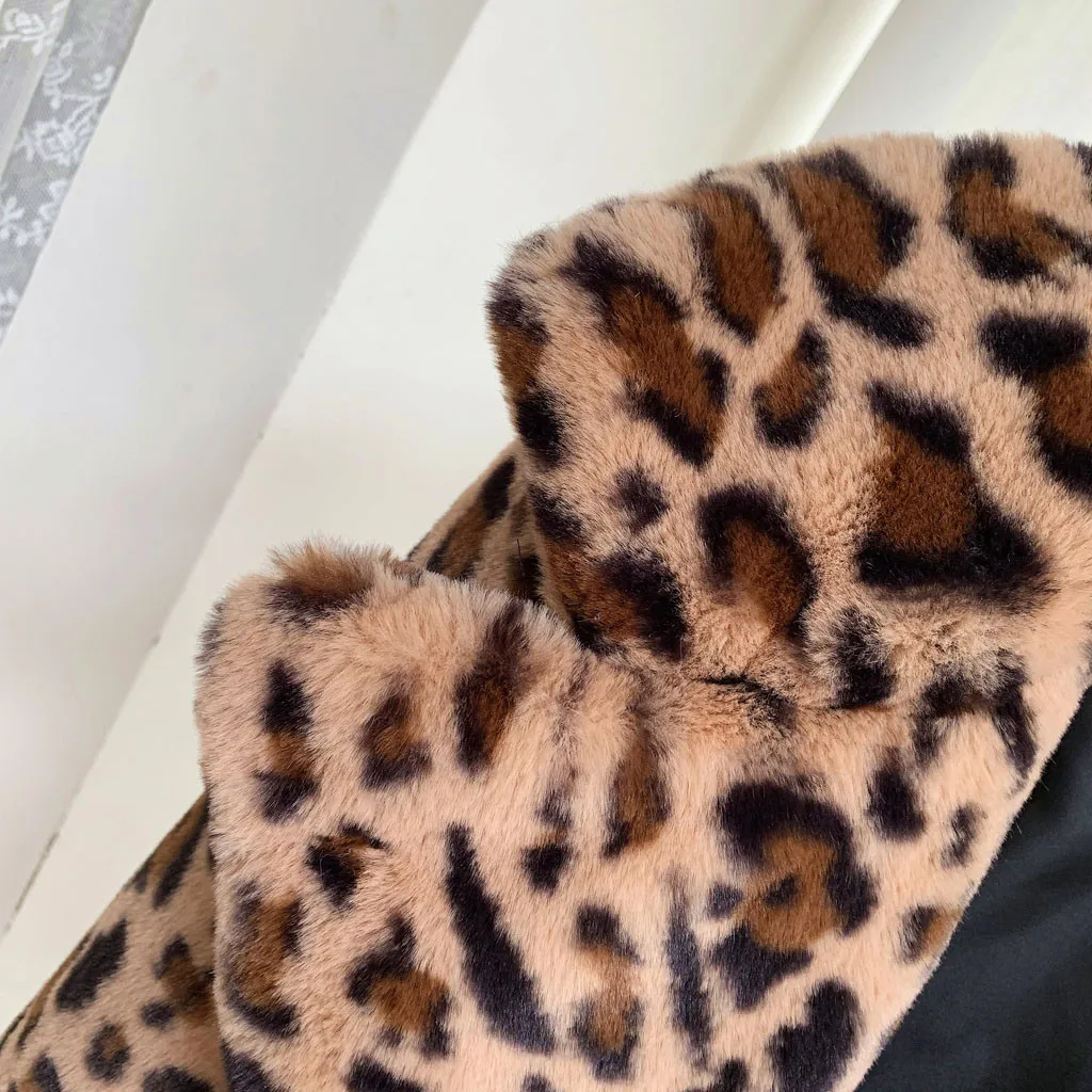 Женская осенняя и зимняя леопардовая Женская свободная куртка короткая ветровка из овечьей шерсти пальто Женская куртка manteau femme