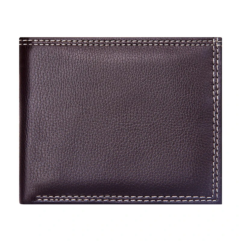Luxury Designer Mens Wallet Bifold Short Wallets Multi Slots ID Card Holder Thin Slim Top Vintage Male Coin Purse Dollar Price - Цвет: Кофе