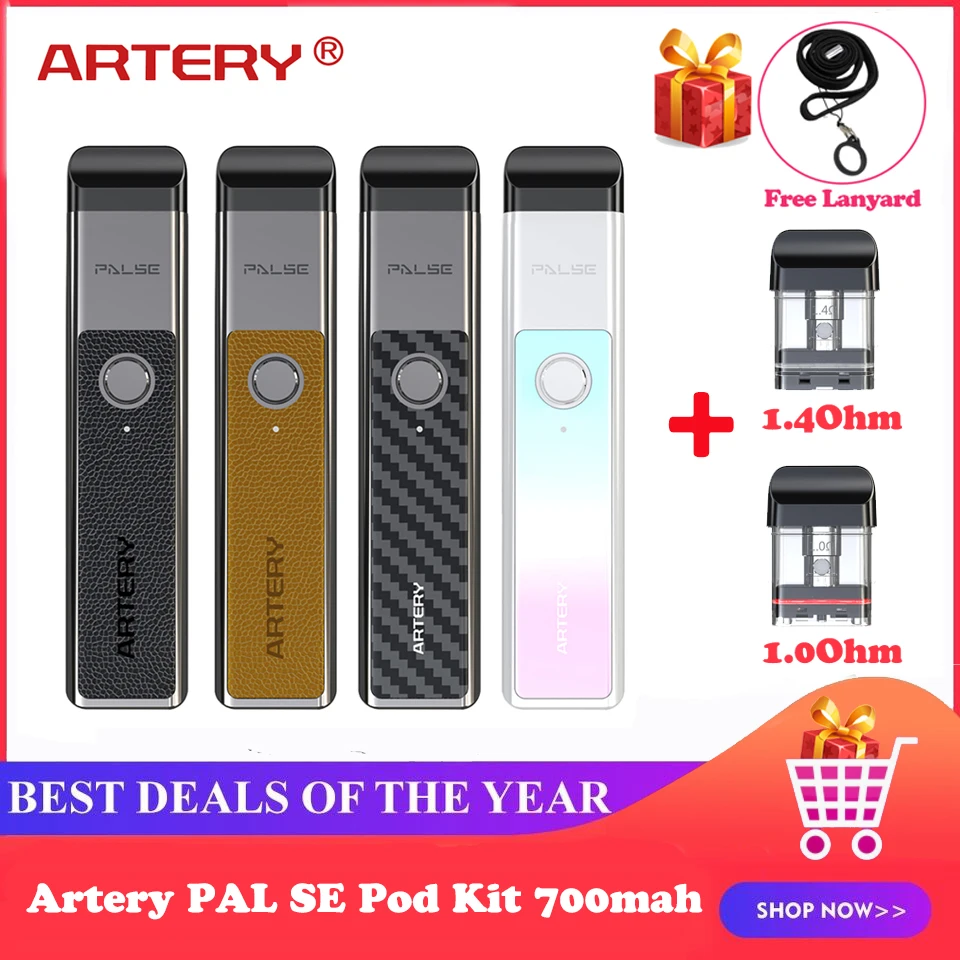 Комплект вейпа Artery PAL SE Pod аккумулятор 700 мА · ч 2 мл 1 0/1 4 Ом картридж MTL испаритель
