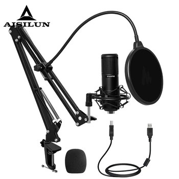 

MAONO PM430 USB Microphone 25mm Large Diaphragm 92KHZ/24Bit Cardioid Condenser PC Mic for PC Youtube Gaming Studio Recording