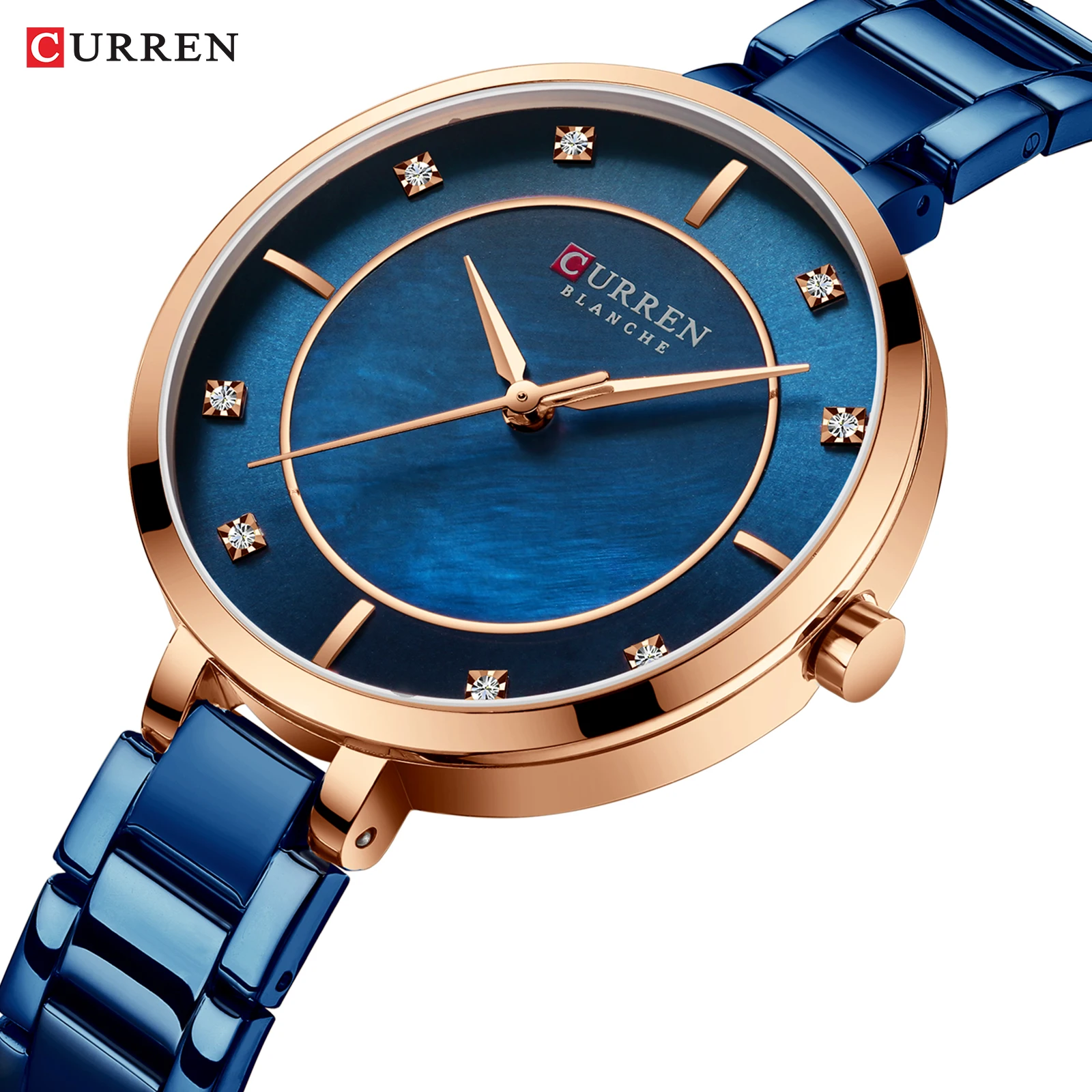 Montre Femme Curren Роскошные часы для женщин нержавеющая сталь женская одежда наручные