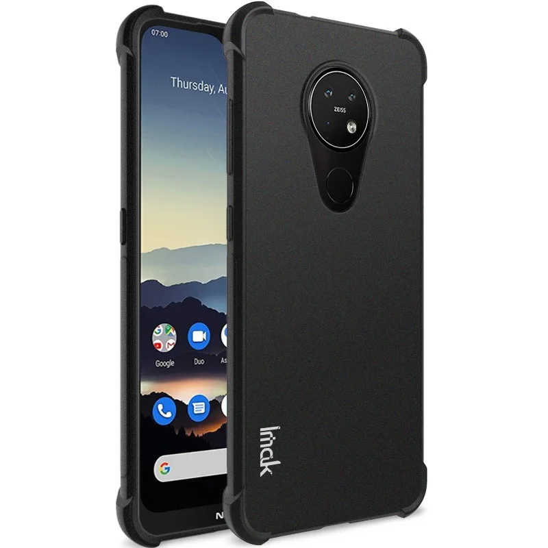 Для Nokia Lumia 7,2 чехол IMAK облегающий чехол для Nokia 6,2 7,2 Anti-dropping защита, подушка безопасности чехол мягкий TPU чехол для Nokia 7,2