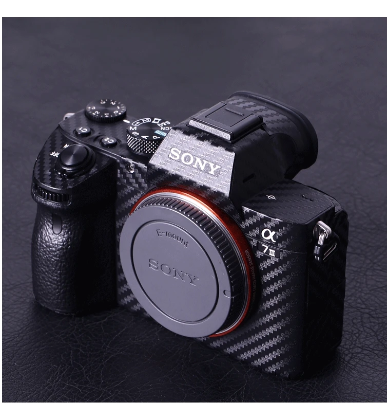 Для камеры sony A7III A7M3 A7R3 Защитная пленка для тела наклейки из углеродного волокна устойчивый к царапинам грубый клей отправить запасные наклейки