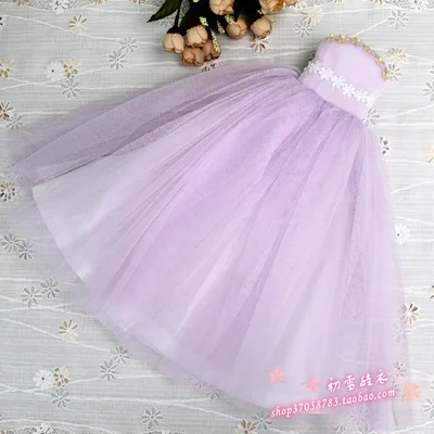 1/4 1/3 BJD аксессуары для одежды Кукольное свадебное платье для BJD/SD MSD SD16, не включает в себя куклы, обувь, парик и другие E2530 - Цвет: Фиолетовый