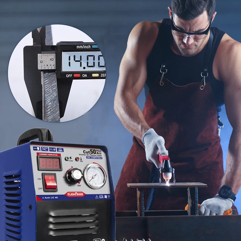 Air Plasma Cutting Machine CUT50 Pilot Arc 50Amps DC 220V Metal Inverter IGBT Cutter 14mm Clean Cut|Машины для плазменной
