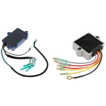 

1Pcs Voltage Regulator Rectifier 30-125Hp & 1Pcs Switch Box Cdi for Mariner Mercury Outboard Motor