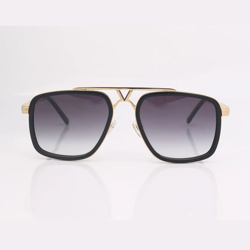

High quality square frame gradient lens men sunglasses
