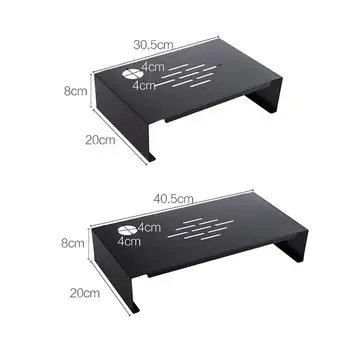 

New Desktop Monitor Stand Plinth Carbon Steel Shelf Computer Screen Riser TV Computer Laptop Support Table Storage Rack