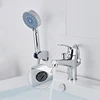 Bathroom Basin Faucet Set Deck Mounted Sink Mixer with Shower Head Toilet Water Wash Basin Tap Cold Hot Water Mixing Valve Tap ► Photo 3/6