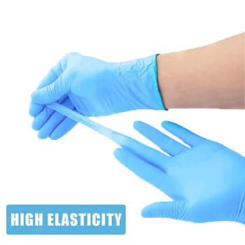 

50pcs Disposable Gloves Nitrile Coated Latex in Light Puncture Resistant Hand Protection Gardening Safety Living Gloves Work