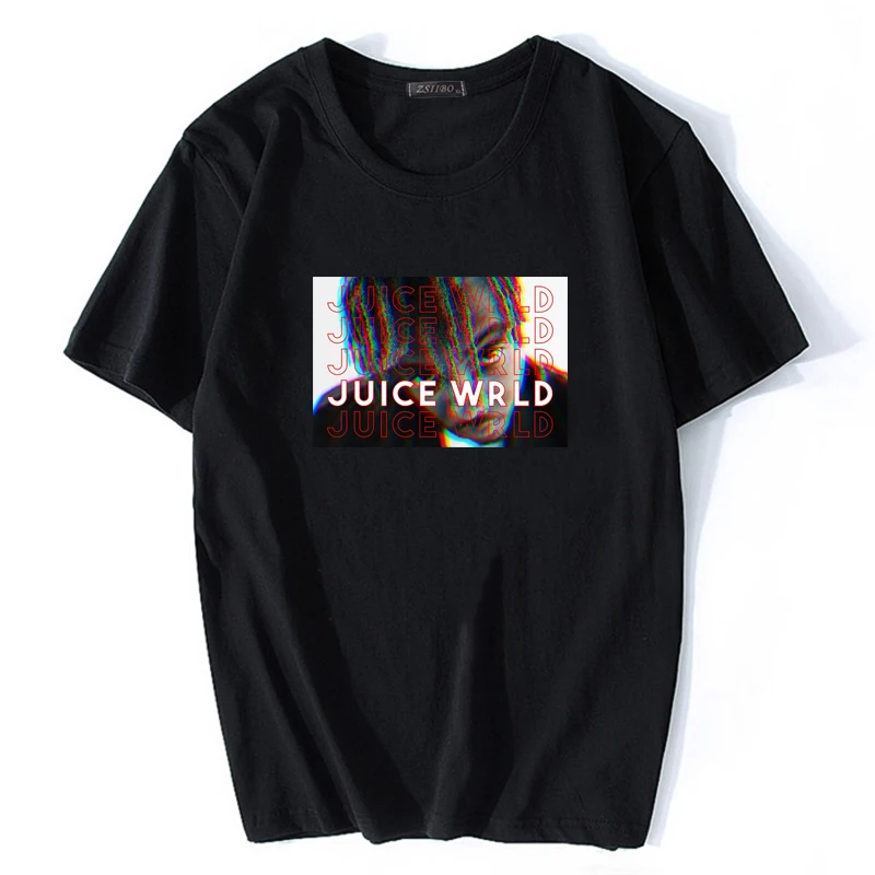 Хип-хоп певица Respect Juice WRLD Футболка с принтом Мужская Уличная одежда Swag Модные топы унисекс рэпер Фан Клуб Мужская Harajuku футболка