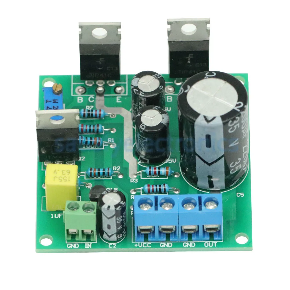 Мини 1969 TIP41C 1 CH Усилитель сборная плата чистого класса A DC 12 V-30 V 24V