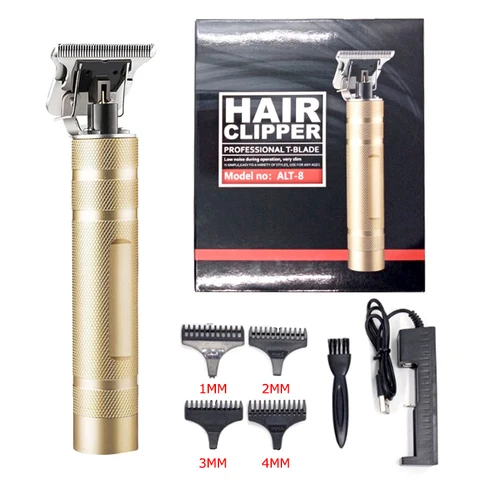 Head Pro Men Electric Hair Clipper Trimmer Haircut Machine Barber Shaver T-Blade Hair Cutting Styling Shaving Tool Set