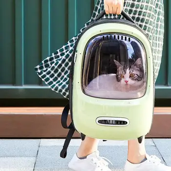 

400 Cat Bag Out Portable Space Capsule Pet Backpack Transparent Breathable Cat Backpack Cat Supplies