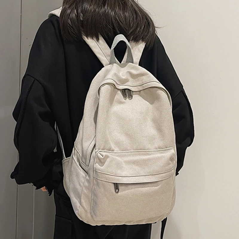Womens Girls Shoulder School Bag Canvas Laptop Backpack Travel Hiking Rucksack 