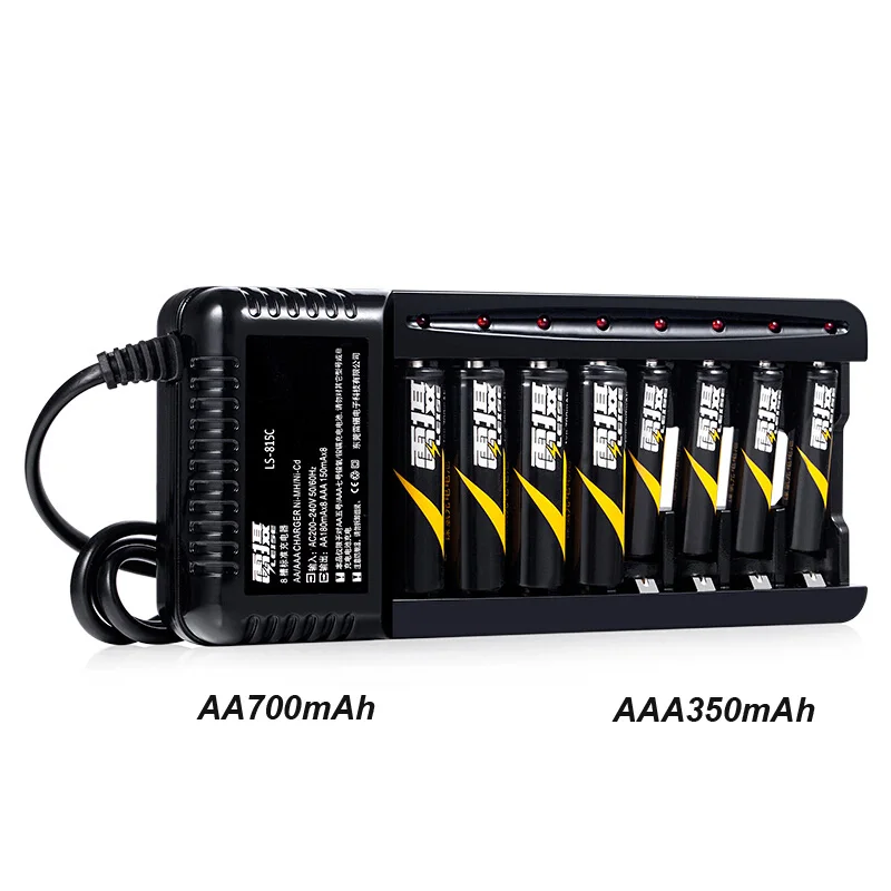 Leise зарядное устройство набор AA и AAA аккумуляторная батарея с зарядным устройством 815C интеллектуальная Быстрая зарядка для RC игрушечный микрофон