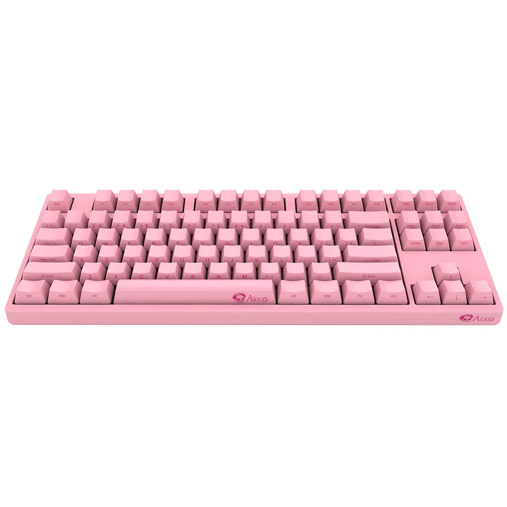 Оригинальная Механическая игровая клавиатура AKKO 3087, вишневый переключатель, с боковой резной буквой type-C, USB, Проводная компьютерная игровая клавиатура