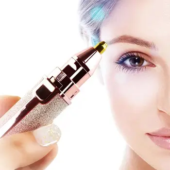 

Portable Lady Shaving Device Epilator 2 In 1 Lipstick Shaving Hair Removal Instrument Eyebrow Trimmer