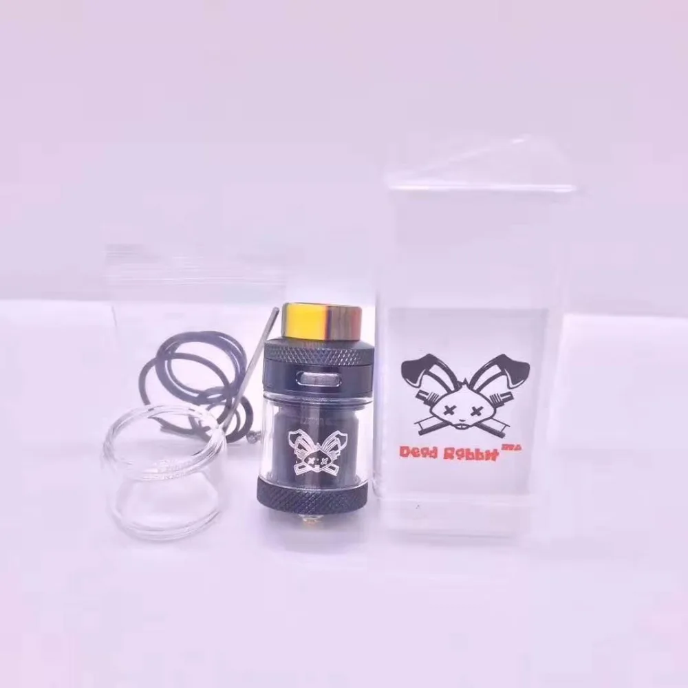 Распылитель Apocalypse drop Rabbit RTA 25 мм 2 мл/4,5 мл с полимерным капельным наконечником, Одноместный/с двойной катушкой, Восстановленный MTL RTA танк