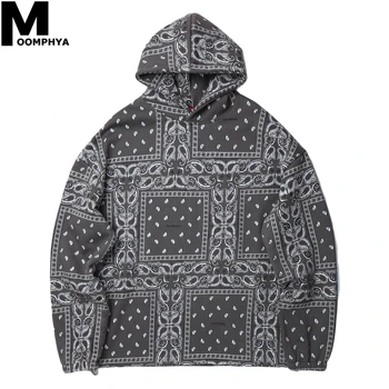 

Moomphya Printed Paisley Mens Hoodies Coat Men Streetwear West Coast Hip Hop Men Hoodies Sweatshirts Winter Hoodies Men 2019