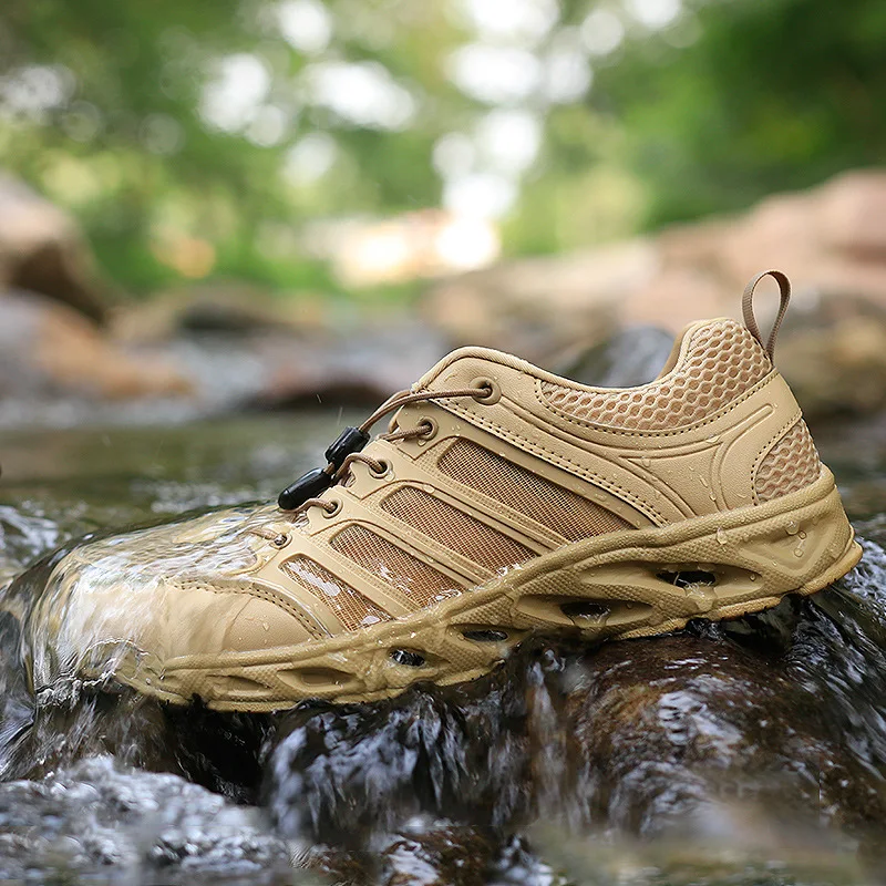 Outdoor Fast Dry Waterproof Wading Shoes Ultra Light Non-slip Water Sports Shoes Summer Hiking Mesh Breathable Fishing Aqua Shoe water shoes aqua shoes